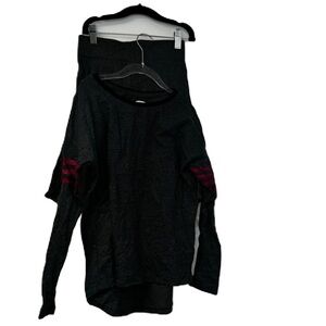 Lil legs old navy gray girls outfit long sleeve ribbed skirt sz 7/8 cozy fun